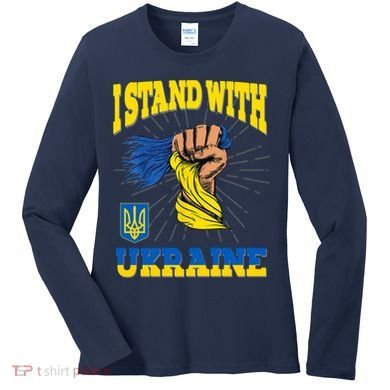 Powerful I Stand With Ukraine Women's Long Sleeve Shirt