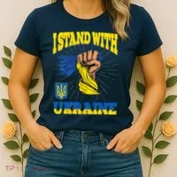 Powerful I Stand With Ukraine Women's T-Shirt thumb 2