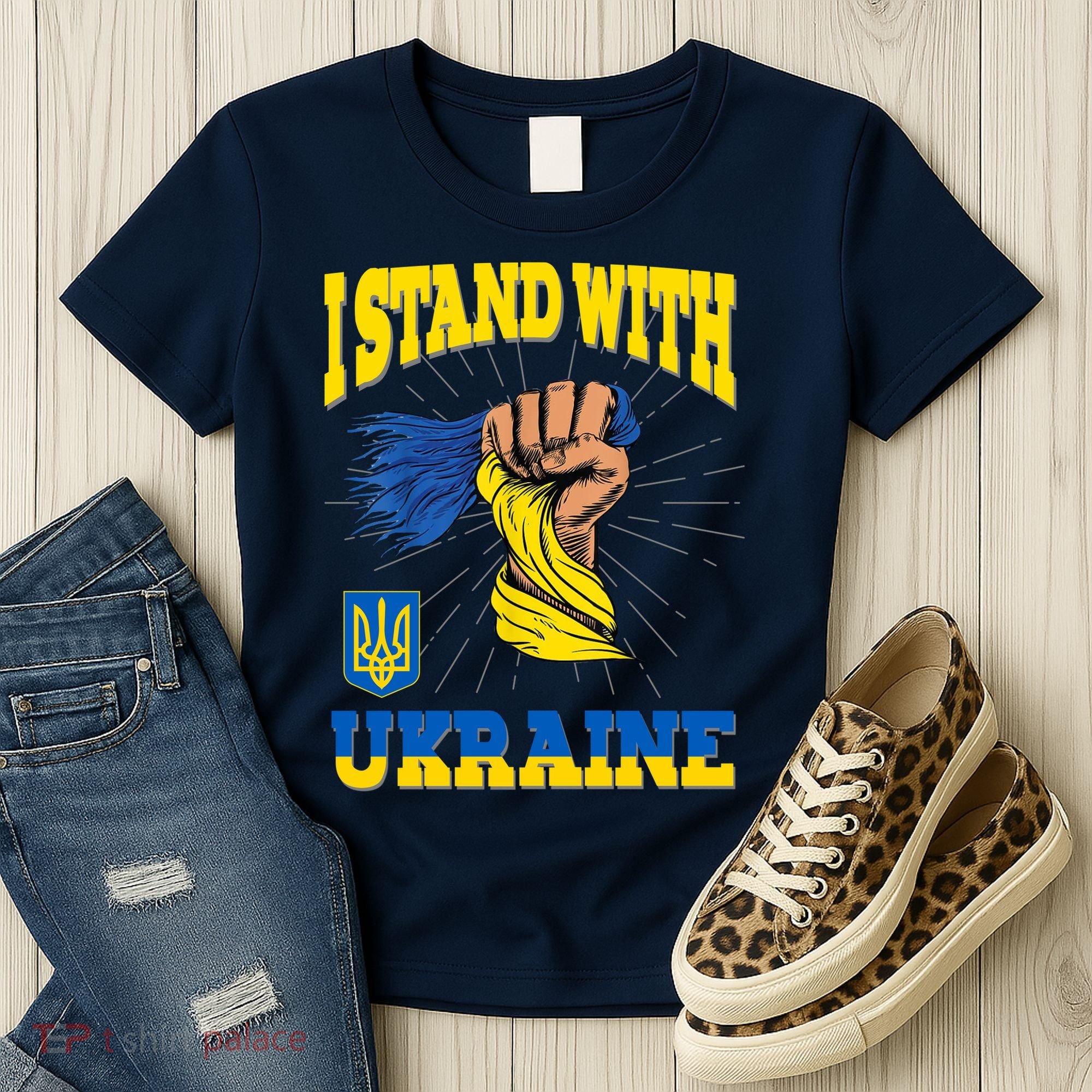 Powerful I Stand With Ukraine Women's T-Shirt