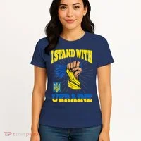 Powerful I Stand With Ukraine Women's T-Shirt thumb 4