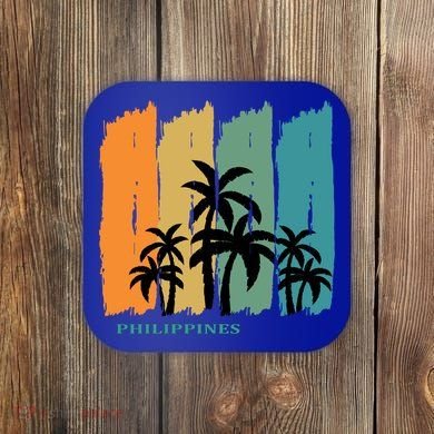 Palms Island Southeast Asia Sun Souvenir Palawan Gift Coaster