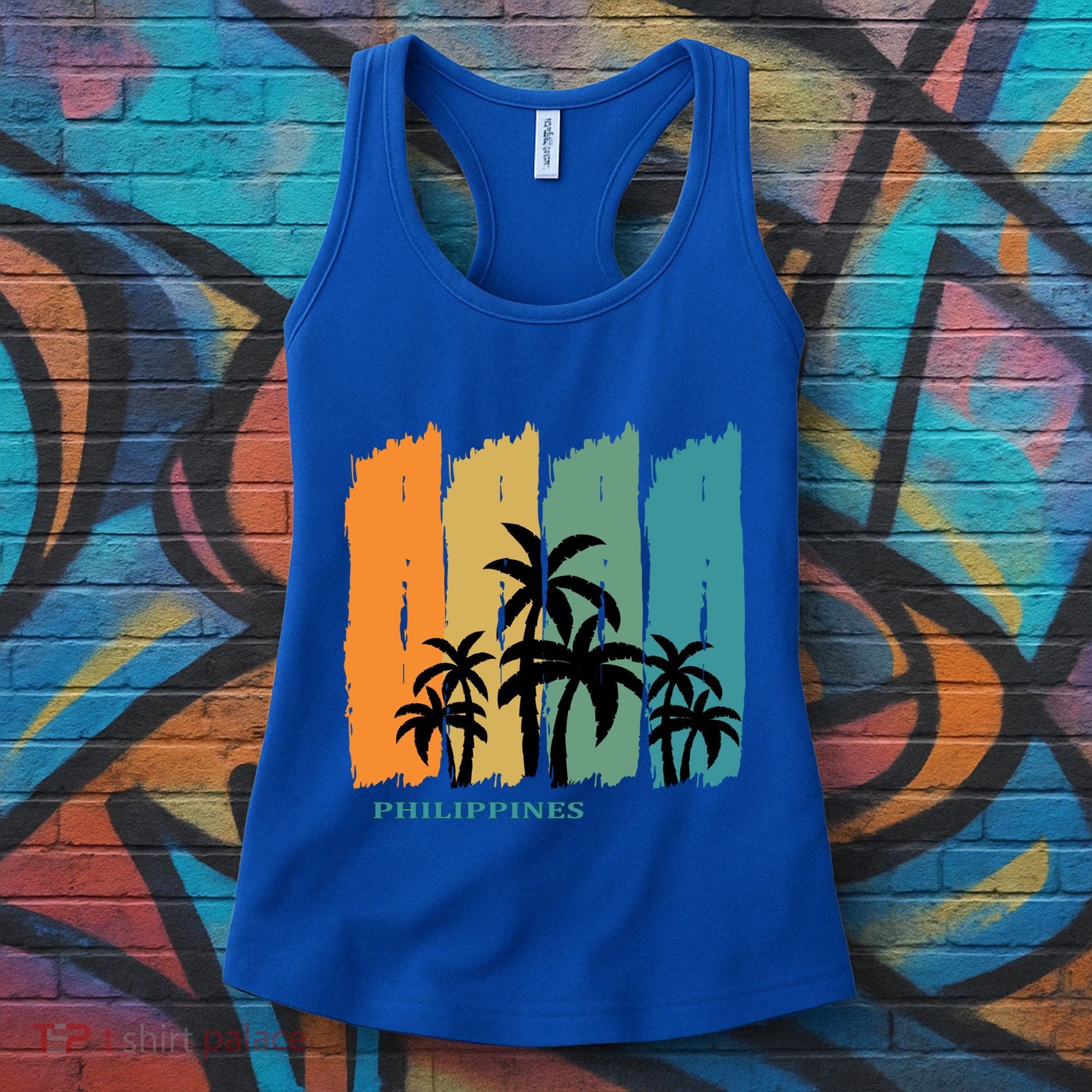 Palms Island Southeast Asia Sun Souvenir Palawan Gift Women's Tank Top