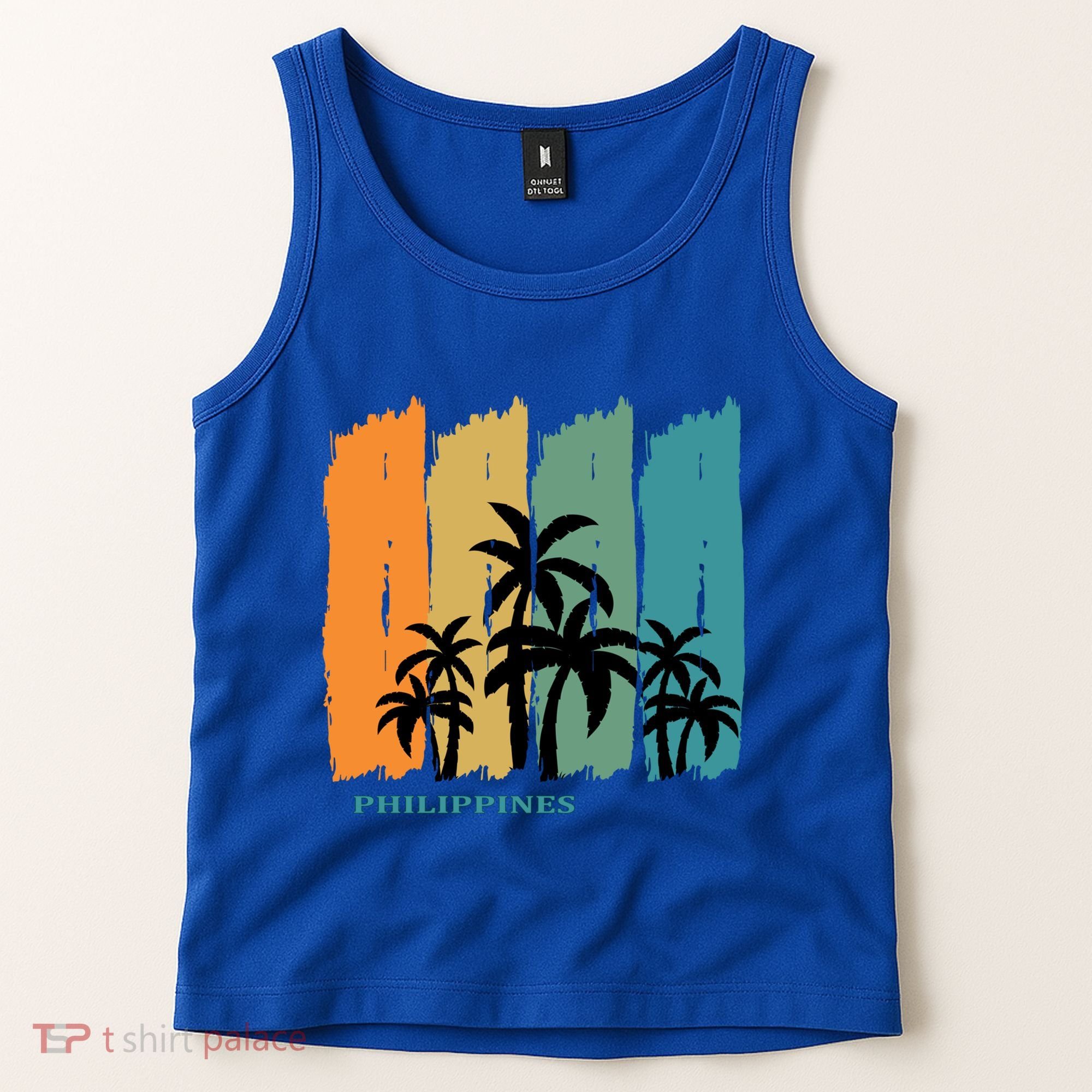 Palms Island Southeast Asia Sun Souvenir Palawan Gift Tank Top