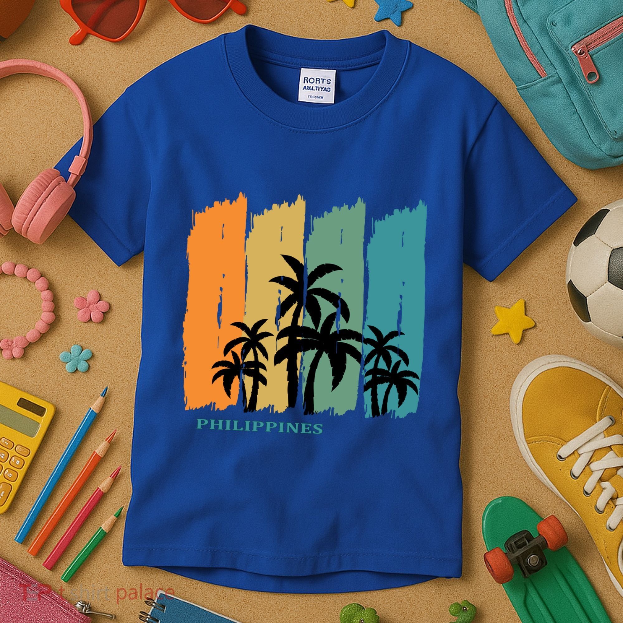 Palms Island Southeast Asia Sun Souvenir Palawan Gift Kids T-Shirt