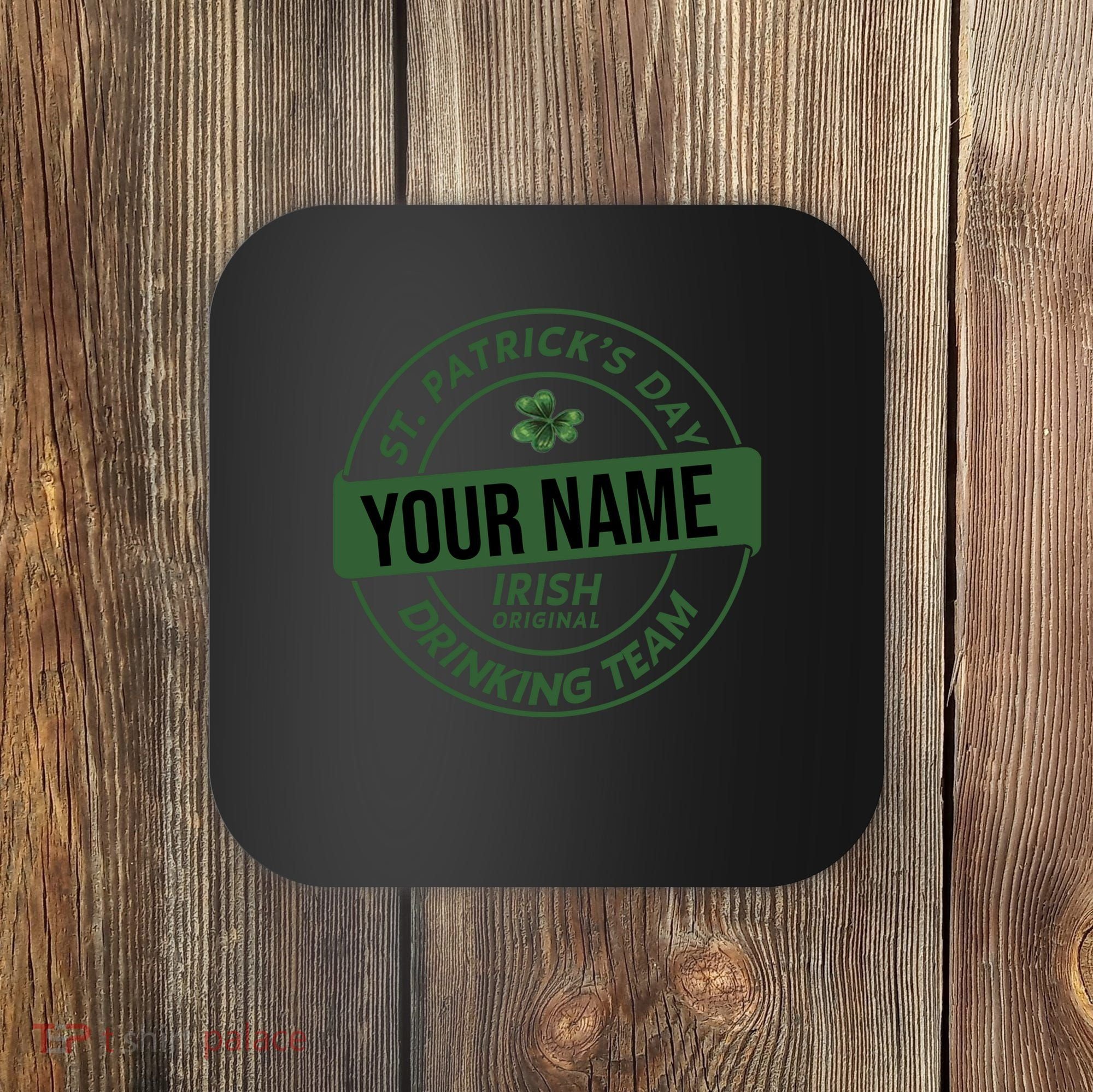 Personalized Irish Shirt Drinking Team Coaster