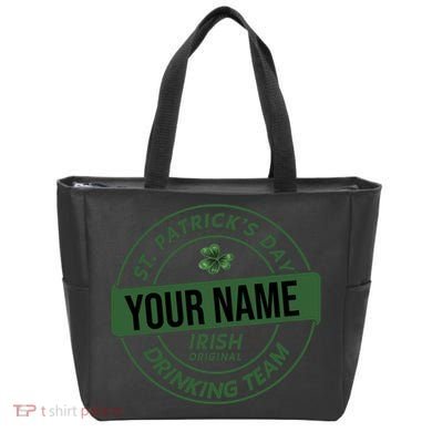 Personalized Irish Shirt Drinking Team Tote Bag