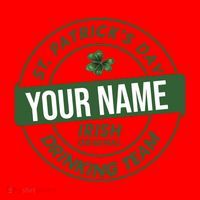 Personalized Irish Shirt Drinking Team Santa Hat thumb 1