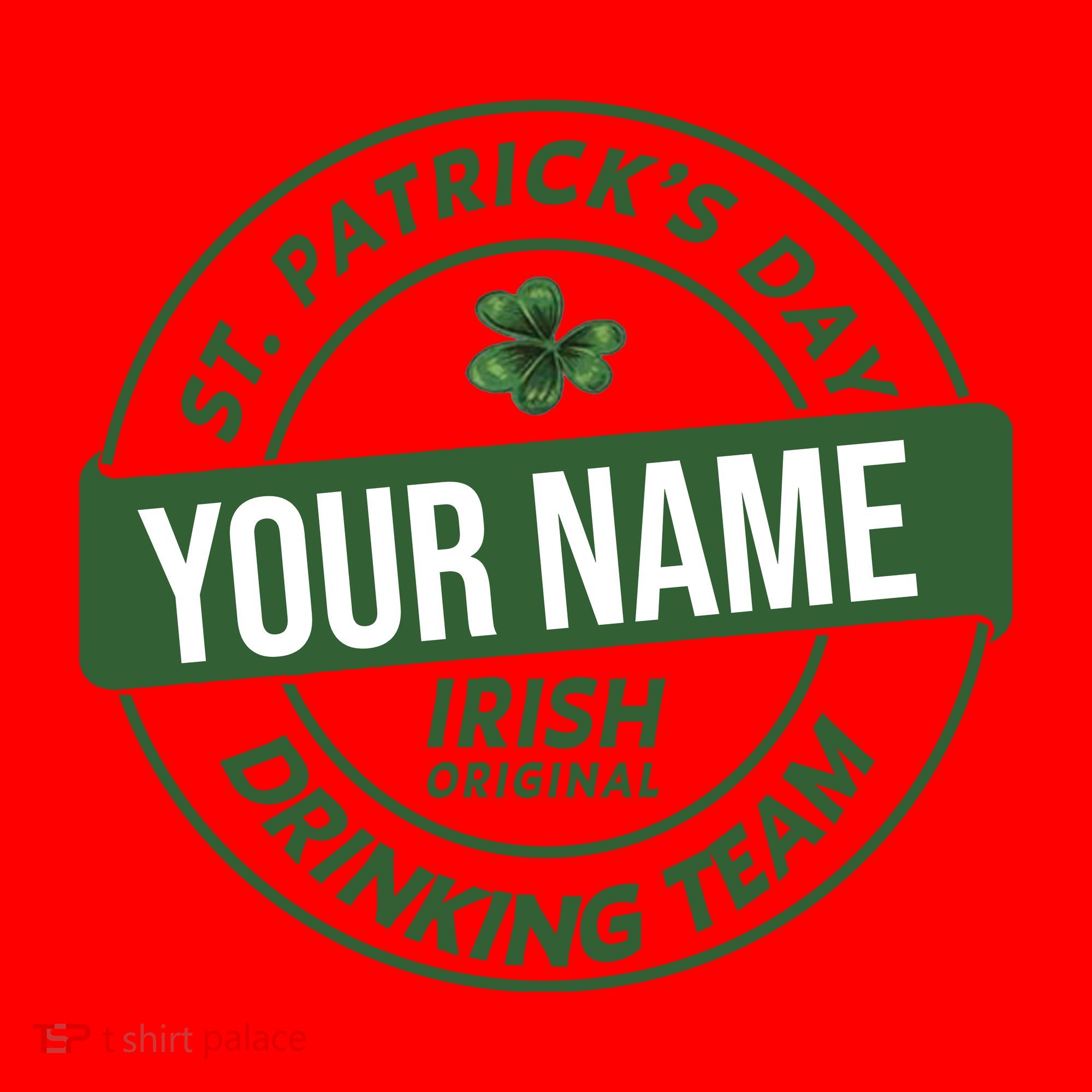 Personalized Irish Shirt Drinking Team Santa Hat