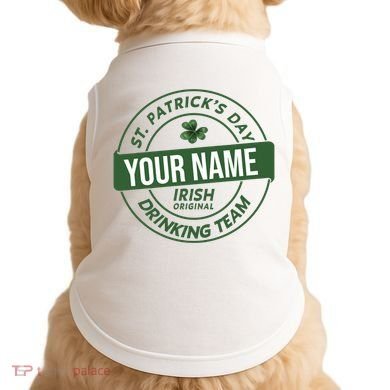 Personalized Irish Shirt Drinking Team Doggie Tank