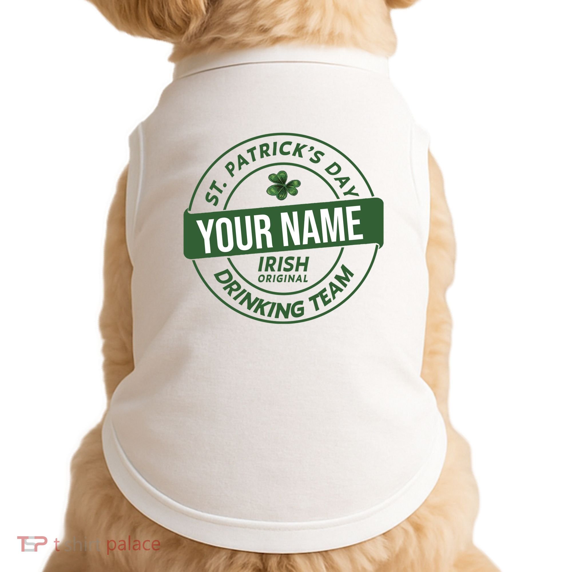 Personalized Irish Shirt Drinking Team Doggie Tank