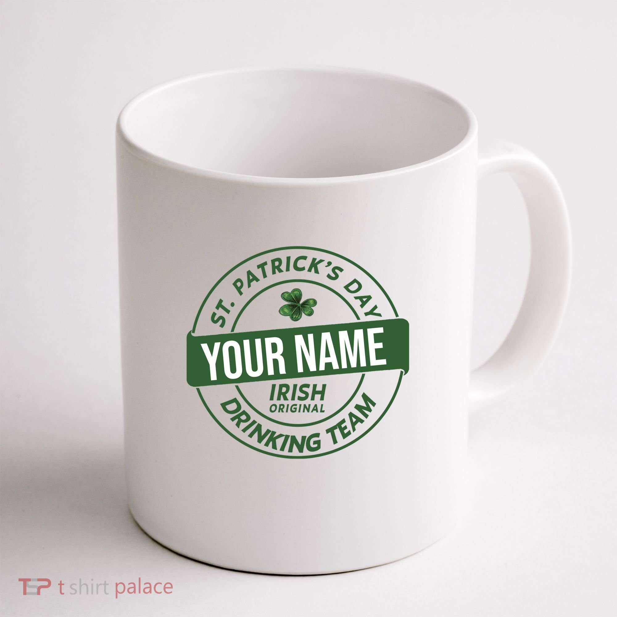 Personalized Irish Shirt Drinking Team Coffee Mug