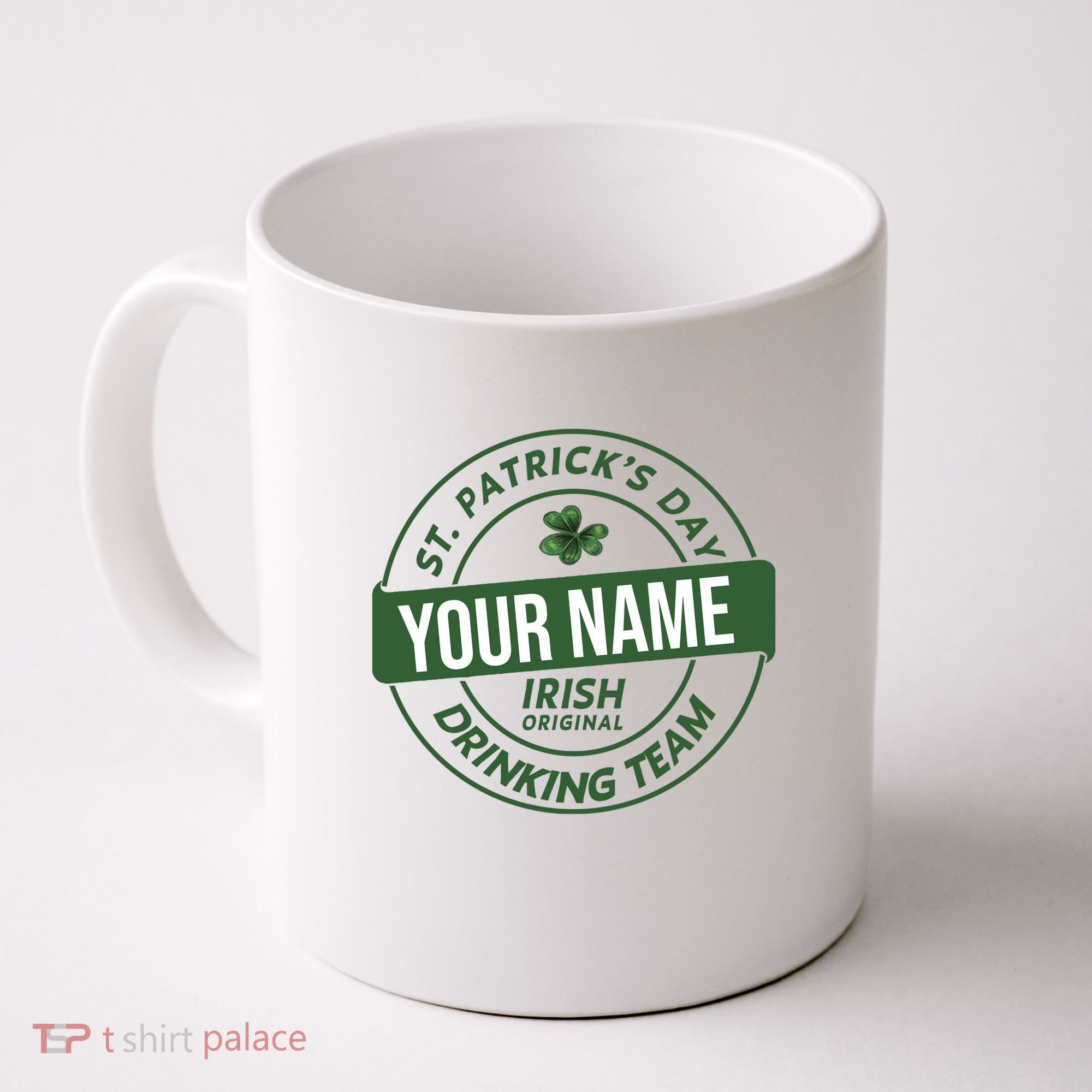 Personalized Irish Shirt Drinking Team Coffee Mug