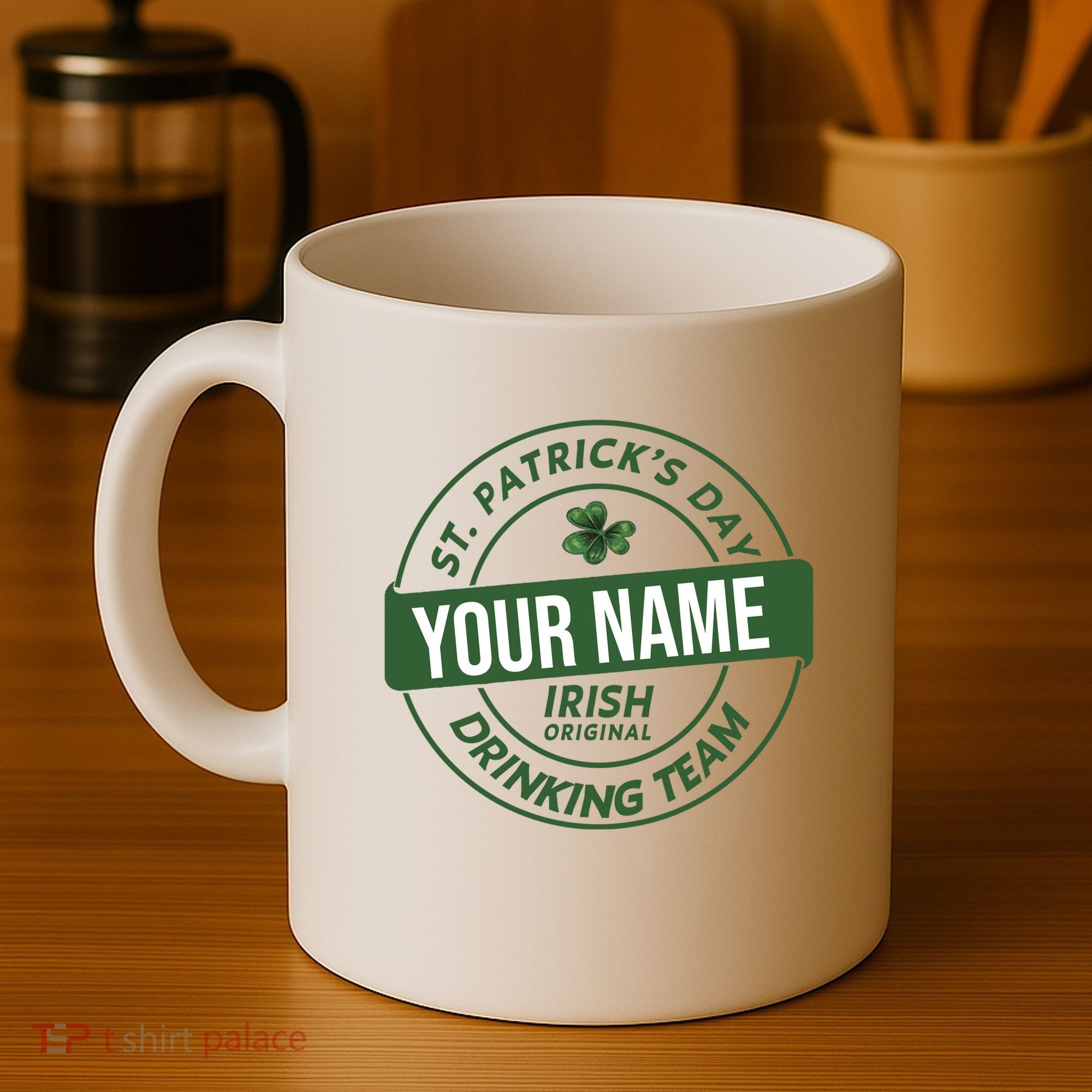 Personalized Irish Shirt Drinking Team Coffee Mug