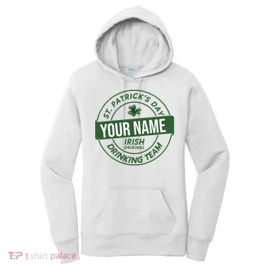 Personalized Irish Shirt Drinking Team Women's Hoodie