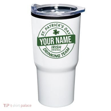Personalized Irish Shirt Drinking Team Tumbler
