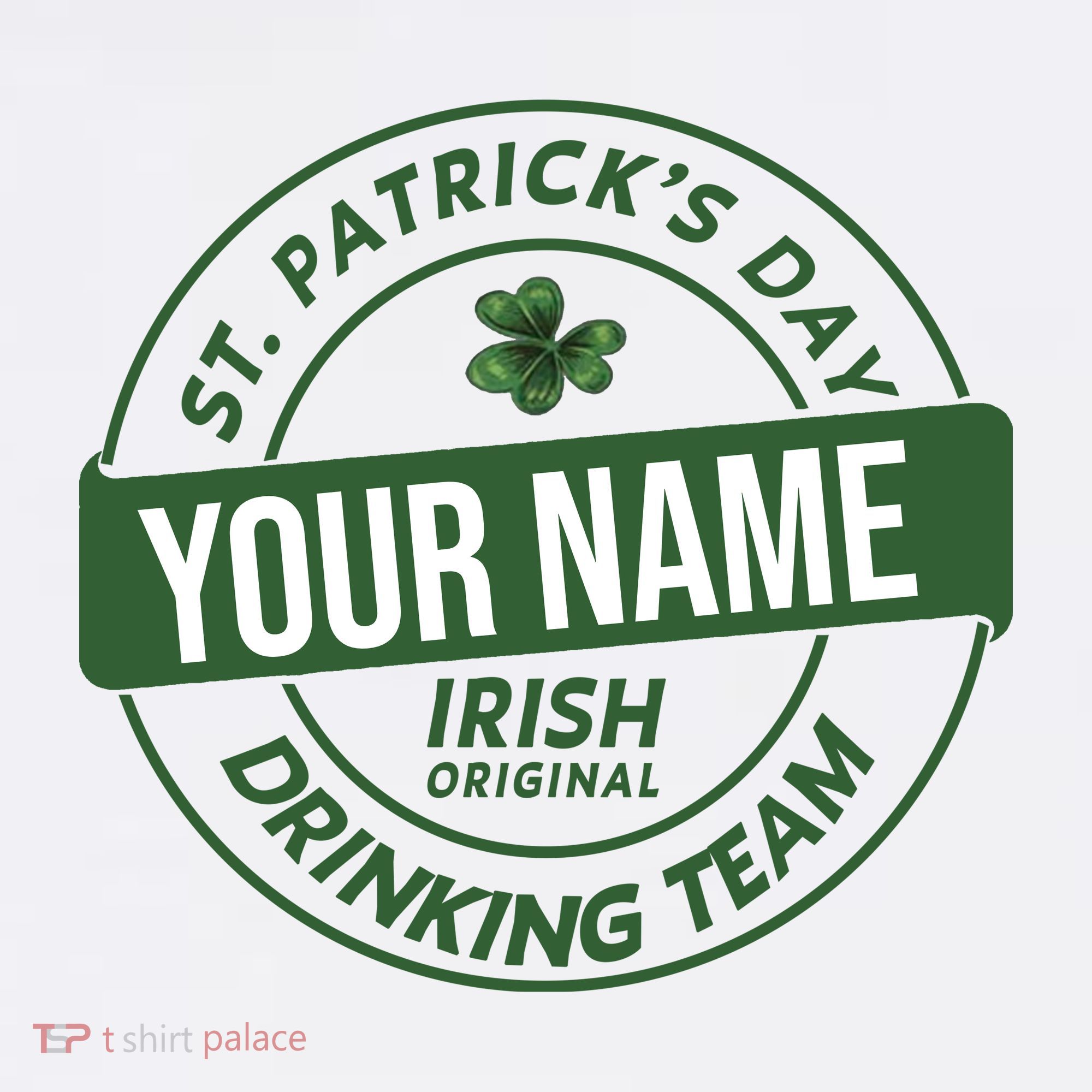 Personalized Irish Shirt Drinking Team Mousepad