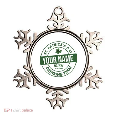 Personalized Irish Shirt Drinking Team Ornament