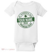 Personalized Irish Shirt Drinking Team Baby Bodysuit thumb 0