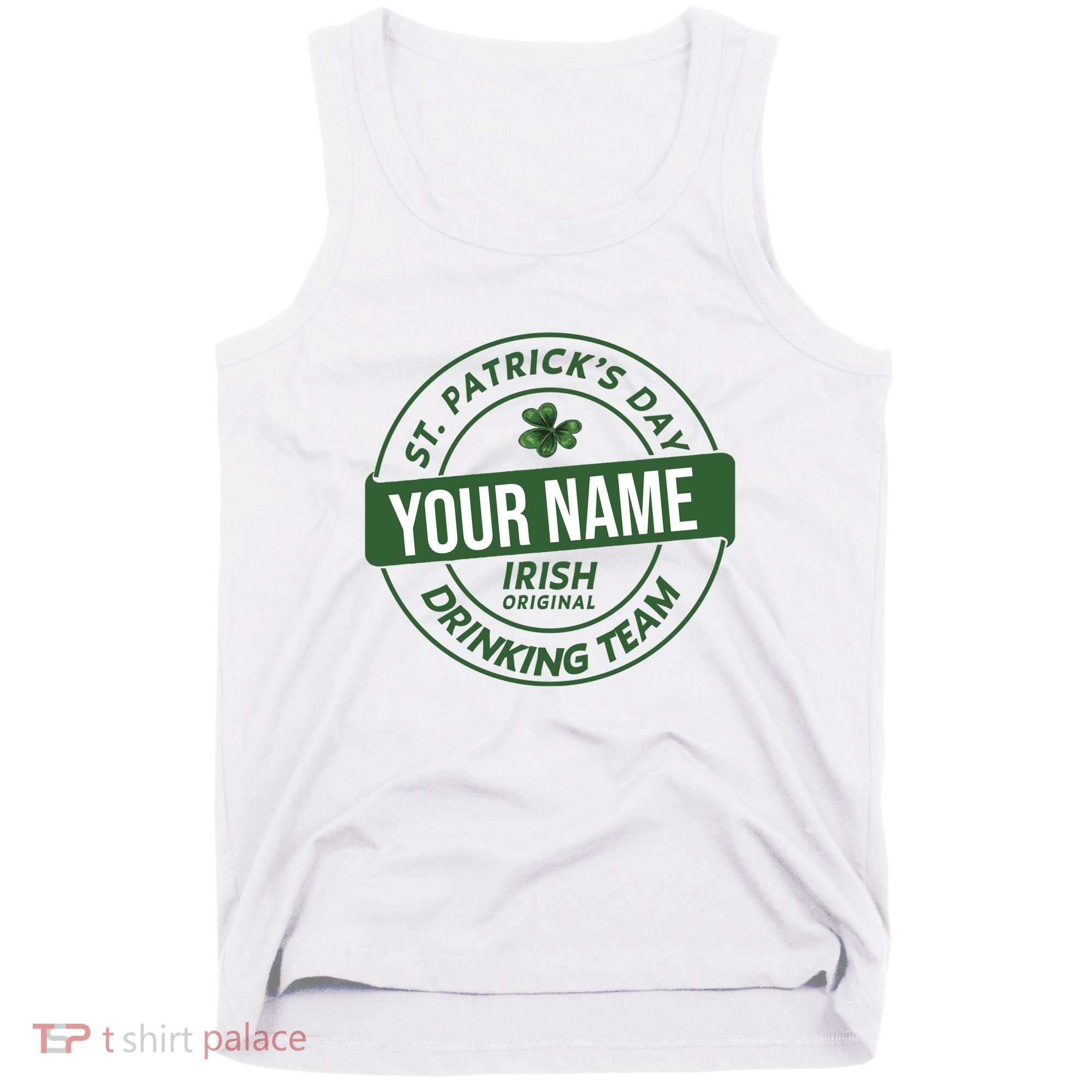 Personalized Irish Shirt Drinking Team Tank Top