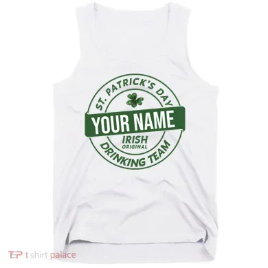 Personalized Irish Shirt Drinking Team Tank Top