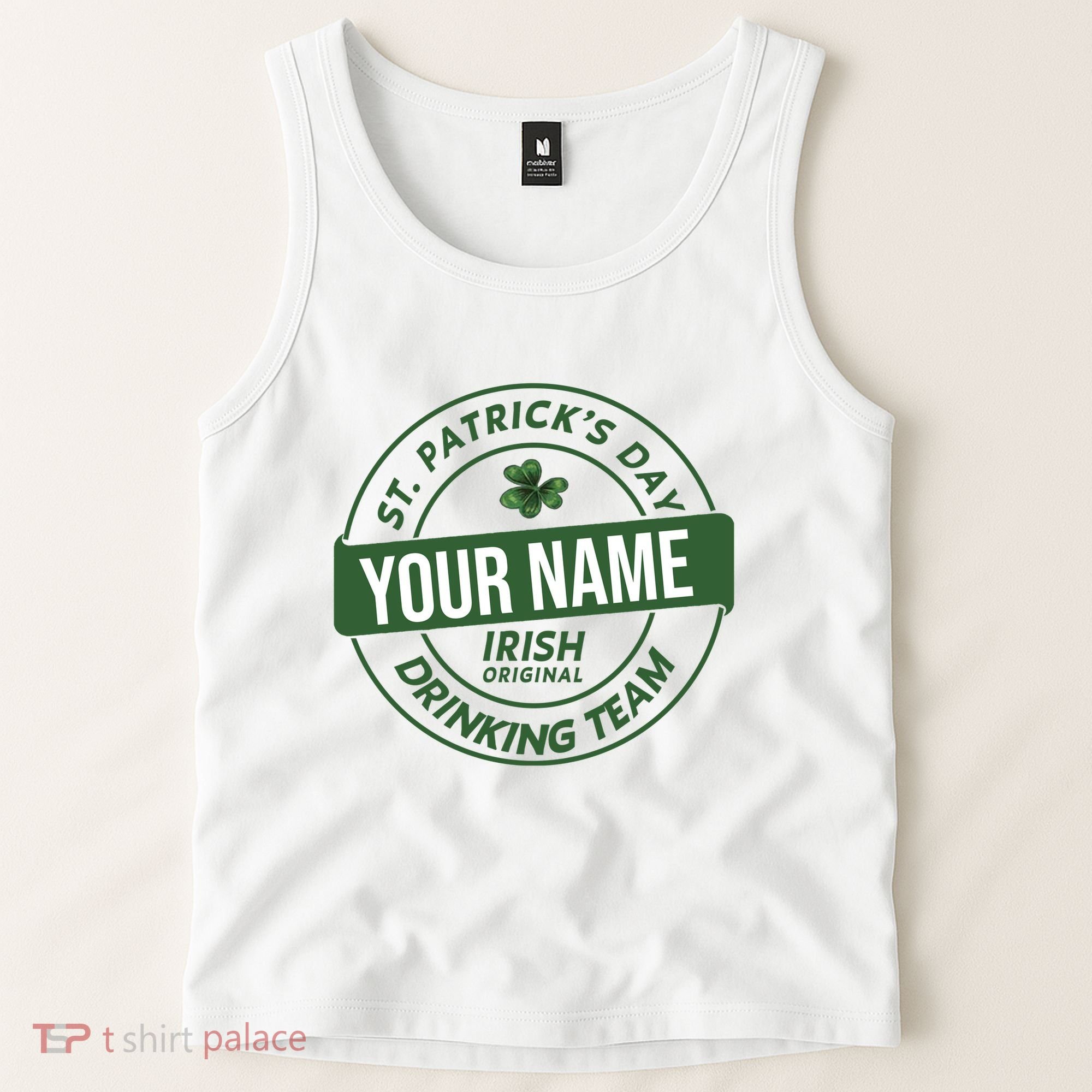 Personalized Irish Shirt Drinking Team Tank Top