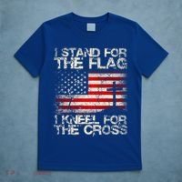 Patriot I Stand For The Flag I Kneel For The Cross Military Gift T-Shirt thumb 5