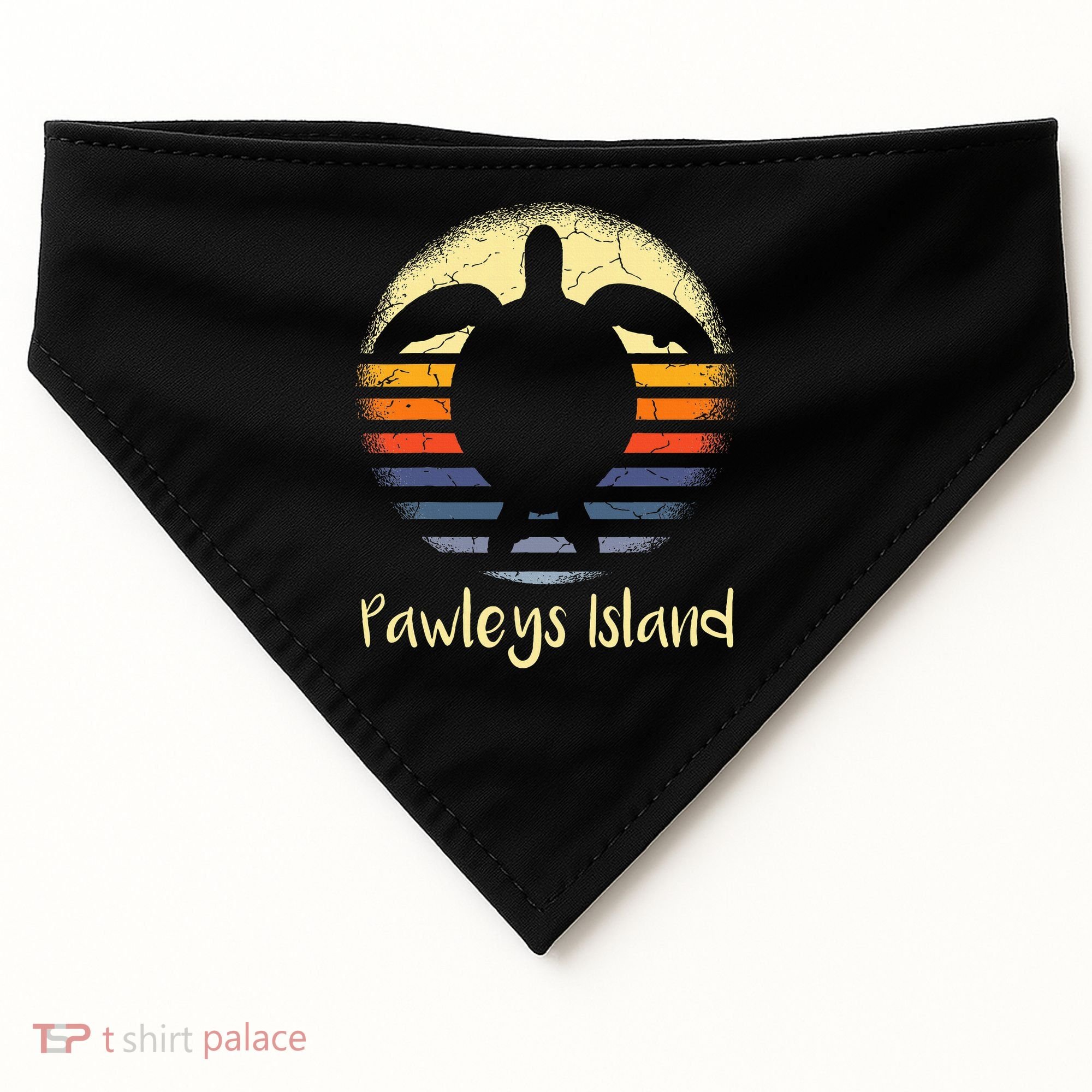 Pawleys Island South Carolina Sc Loggerhead Sea Turtle Lover USA-Made Doggie Bandana