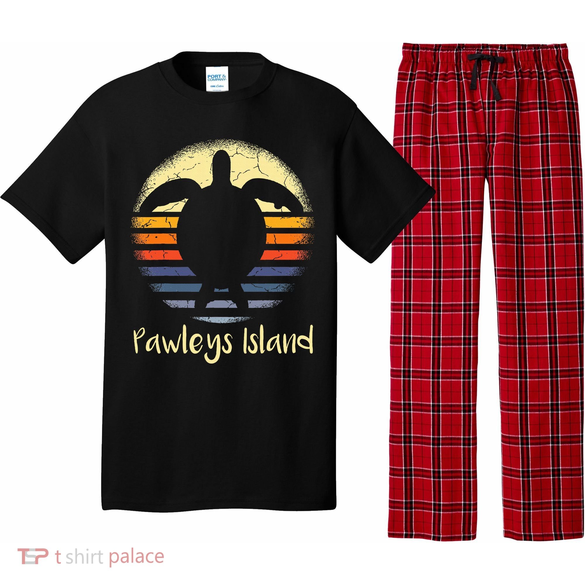 Pawleys Island South Carolina Sc Loggerhead Sea Turtle Lover Pajama Set
