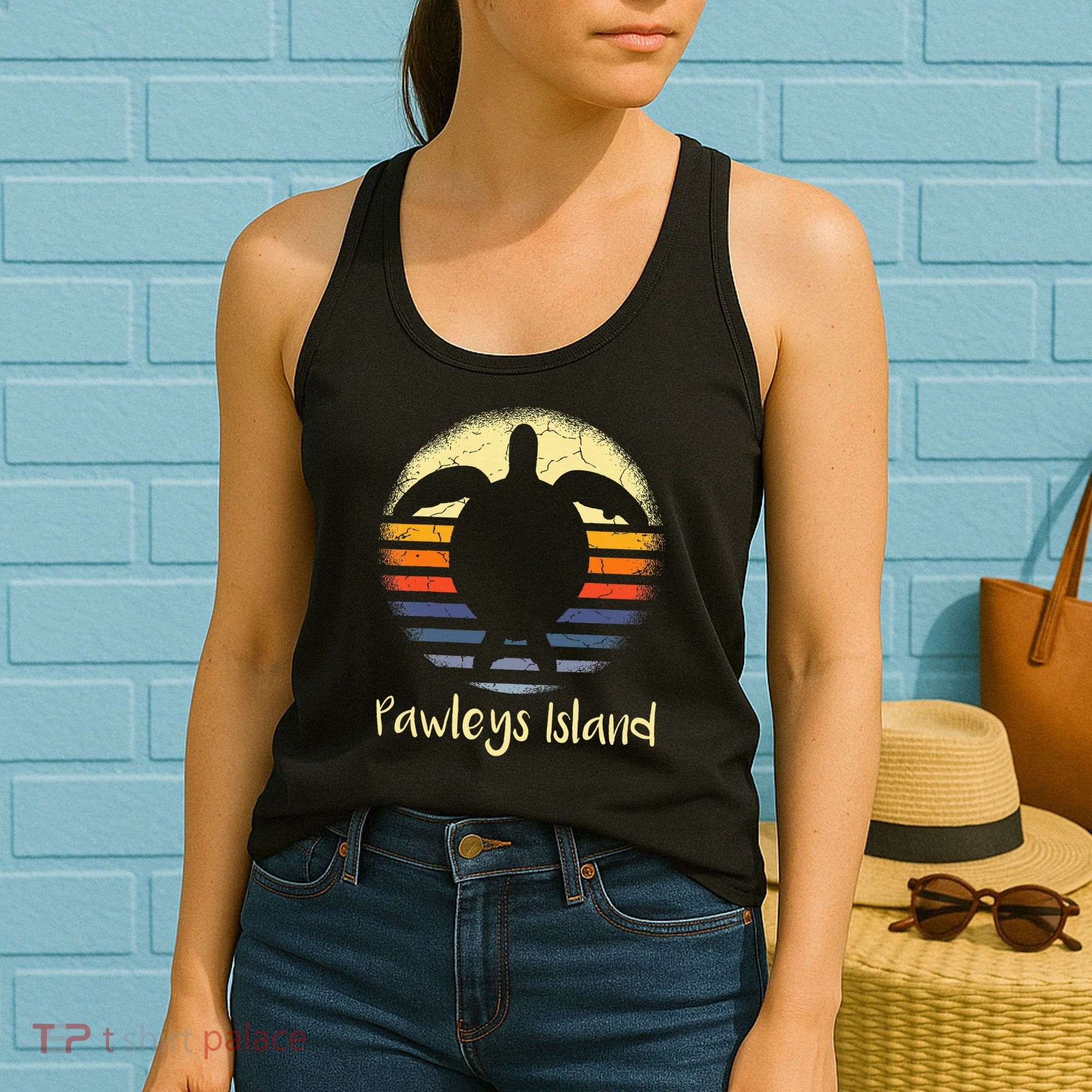 Pawleys Island South Carolina Sc Loggerhead Sea Turtle Lover Women's Tank Top