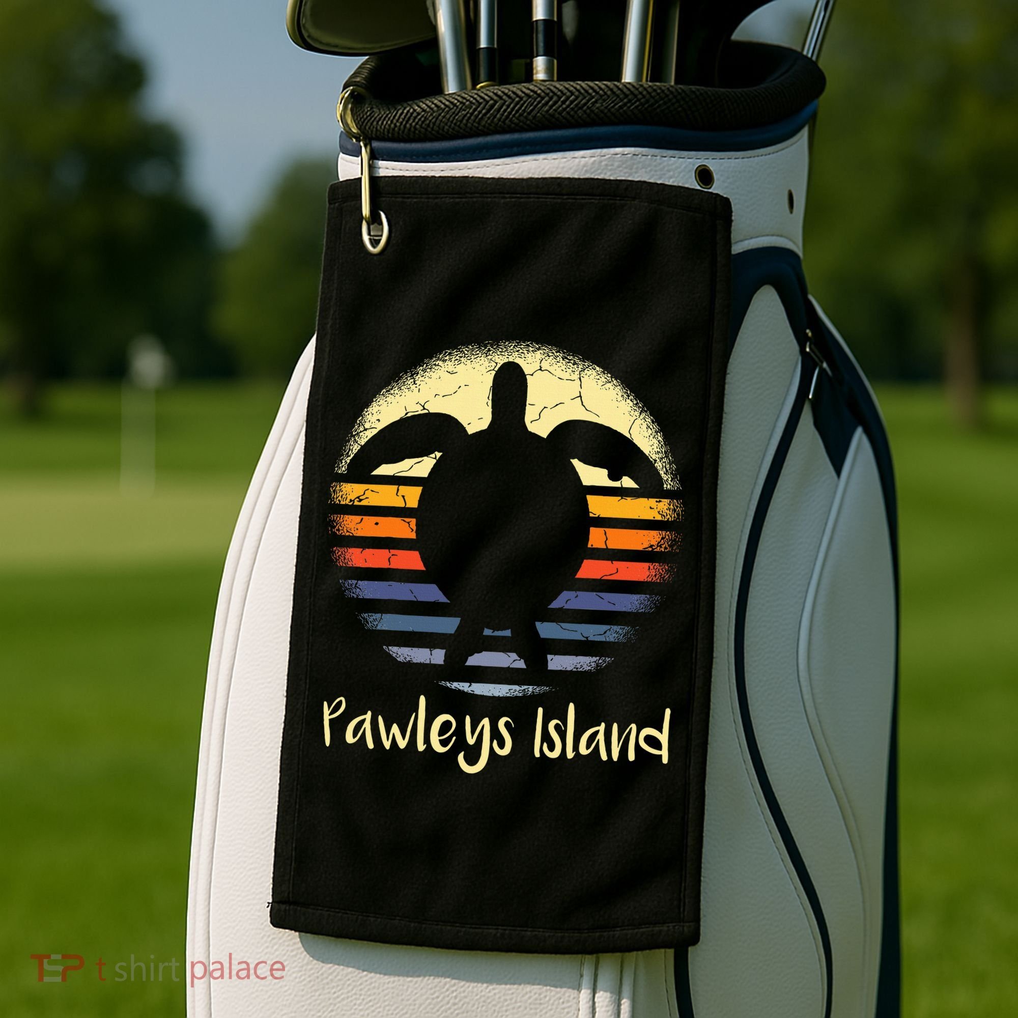 Pawleys Island South Carolina Sc Loggerhead Sea Turtle Lover Golf Towel