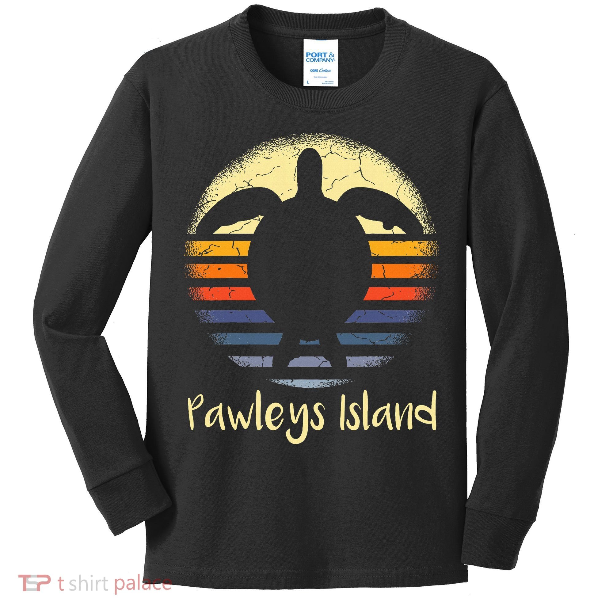 Pawleys Island South Carolina Sc Loggerhead Sea Turtle Lover Kids Long Sleeve Shirt