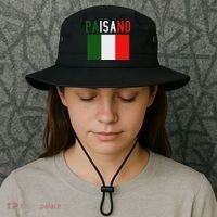 Paisano Italian Slang, Funny Italian Sayings Gift Bucket Hat thumb 3