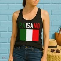 Paisano Italian Slang, Funny Italian Sayings Gift Women's Tank Top thumb 2