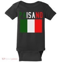 Paisano Italian Slang, Funny Italian Sayings Gift Baby Bodysuit thumb 0