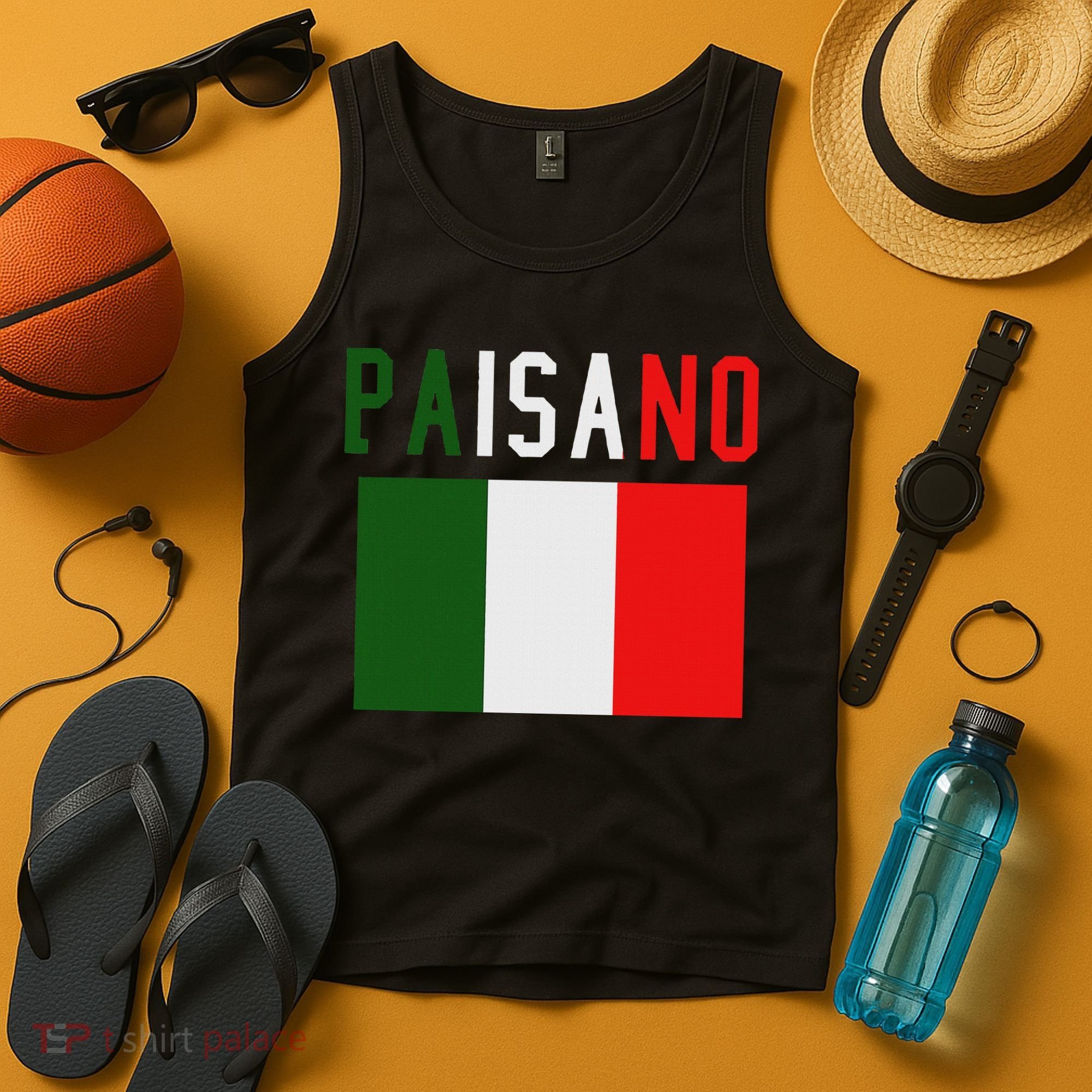 Paisano Italian Slang, Funny Italian Sayings Gift Tank Top