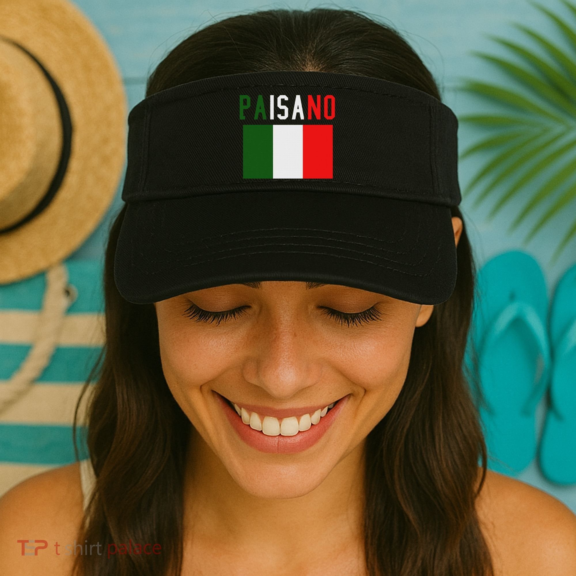 Paisano Italian Slang, Funny Italian Sayings Gift Visor