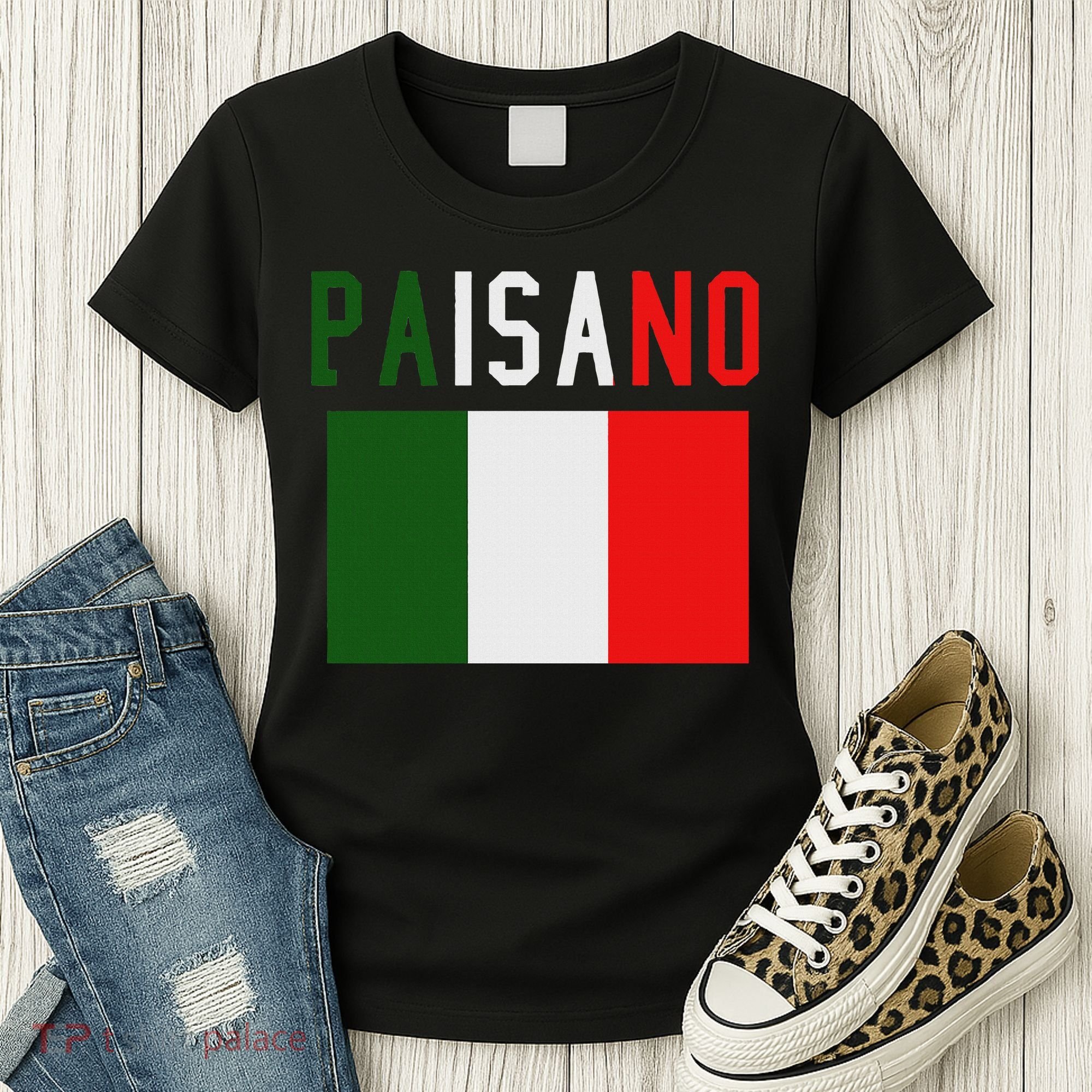 Paisano Italian Slang, Funny Italian Sayings Gift Women's T-Shirt