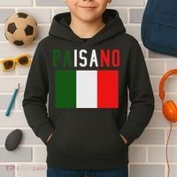 Paisano Italian Slang, Funny Italian Sayings Gift Kids Hoodie thumb 2