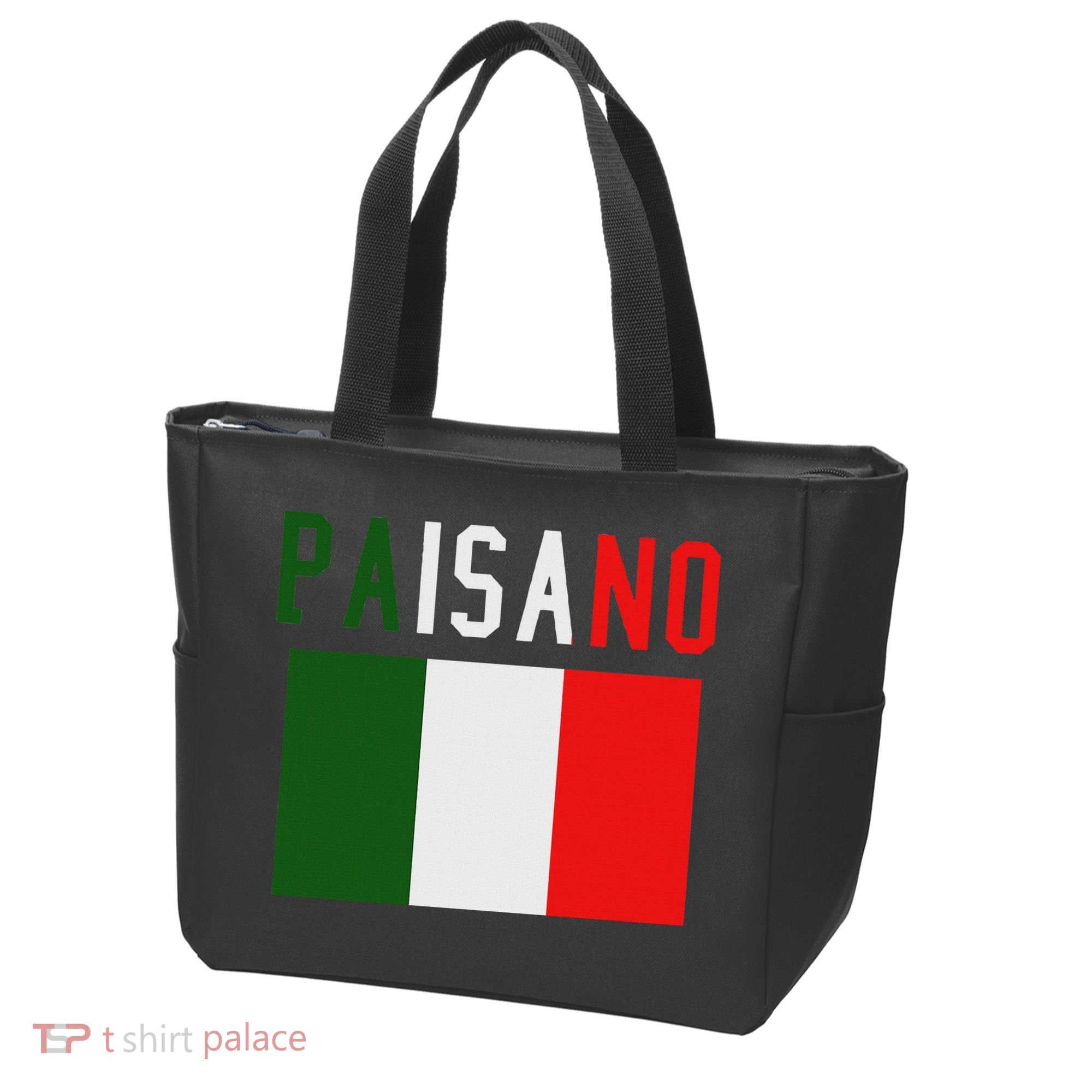 Paisano Italian Slang, Funny Italian Sayings Gift Tote Bag