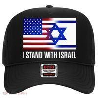 Pro Israel Supporter I Stand With Israel Patriotic USA Flag Hat thumb 0