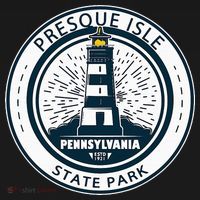 Presque Isle State Park Pennsylvania Badge Vintage T-Shirt thumb 7