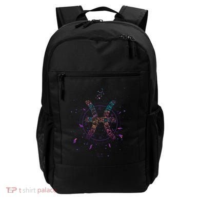 Pisces Floral Zodiac Backpack