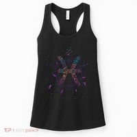 Pisces Floral Zodiac Women's Tank Top thumb 0