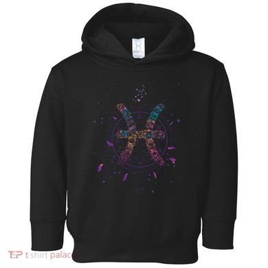 Pisces Floral Zodiac Toddler Hoodie