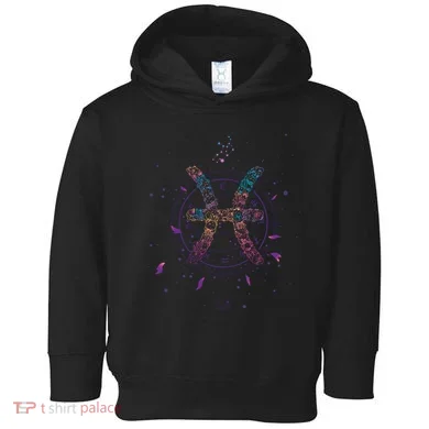 Pisces Floral Zodiac Toddler Hoodie