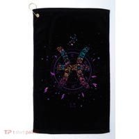 Pisces Floral Zodiac Golf Towel thumb 0