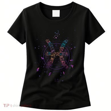 Pisces Floral Zodiac Women's T-Shirt