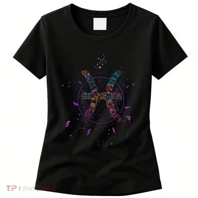 Pisces Floral Zodiac Women's T-Shirt