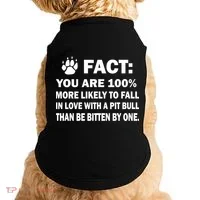 Pit Bull Funny Fact Doggie Tank thumb 0