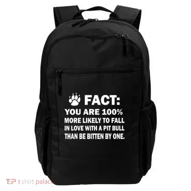Pit Bull Funny Fact Backpack